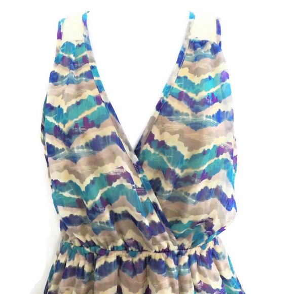 B Jewel Dress Mini Peekaboo Cutout Back Lace M - Picture 2 of 9